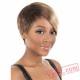 Brown & Gold Short Puffy Wigs for Women