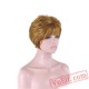 Fashion Puffy Gold Short Wigs for Women