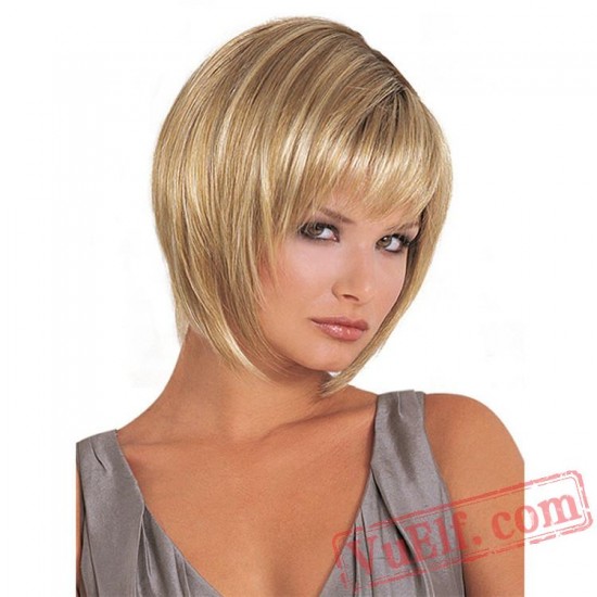 Short Puffy Culy Wigs for Women