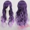 Long Curly Purple Cosplay Wigs for Women