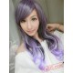 Long Curly Purple Cosplay Wigs for Women