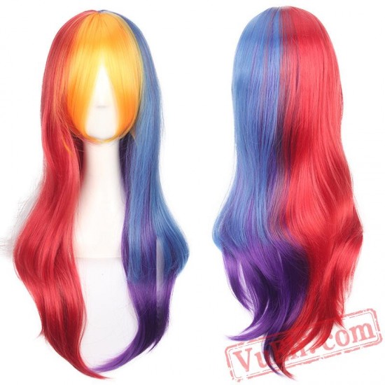 Colored Straight Long Lolita Wigs for Women