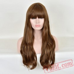 Fashion Long Curly Puffy Wigs for Women