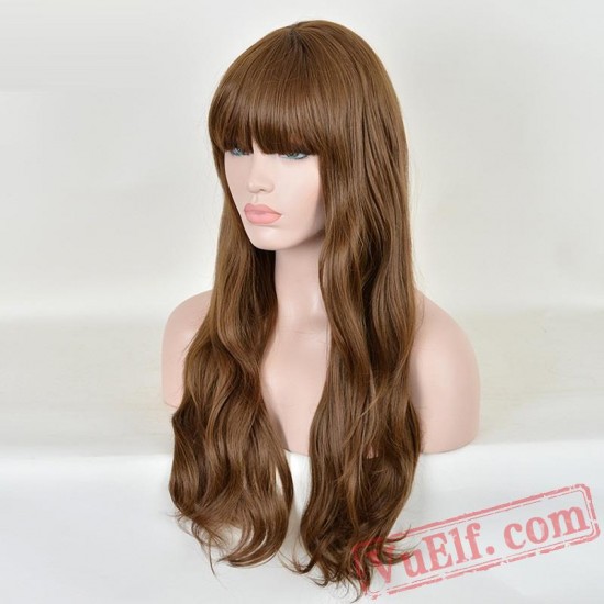 Fashion Long Curly Puffy Wigs for Women