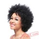 Black Women Short Curly Puffy Wigs