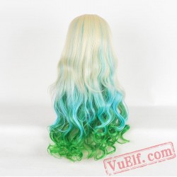 Long Curly Colored Wigs for Women