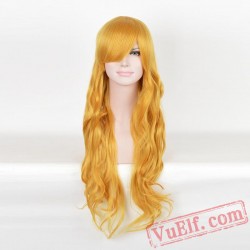 Yellow Curly Wigs for Women