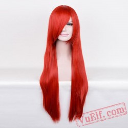 Long Straight Red Wigs for Women