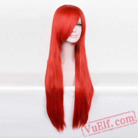 Long Straight Red Wigs for Women