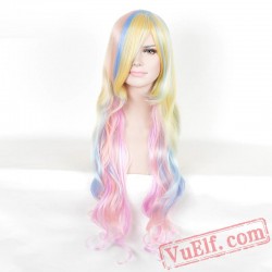 Gold & Pink Cosplay Wigs for Women
