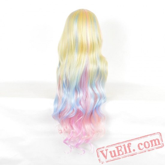 Gold & Pink Cosplay Wigs for Women