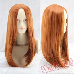 Brown Long Straight Cosplay Wigs for Women