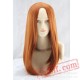 Brown Long Straight Cosplay Wigs for Women