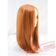 Brown Long Straight Cosplay Wigs for Women