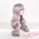 Grey Long Curly Wigs for Women