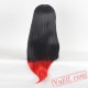 Black & Red Long Straight  Wigs for Women