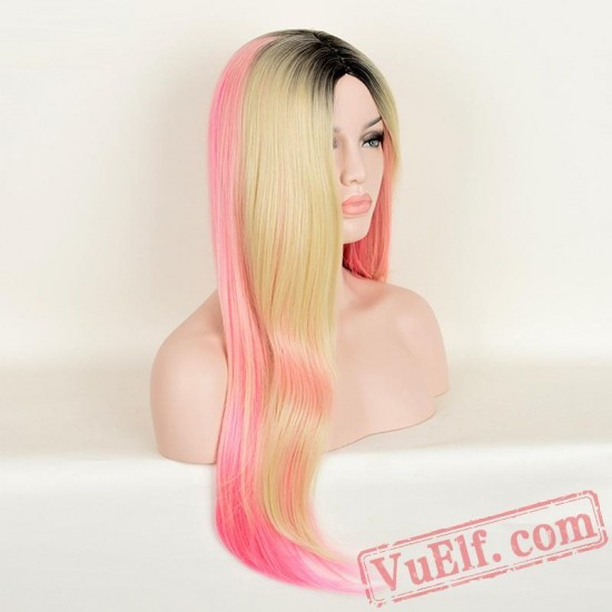 Long Straight Colored Wigs for Women