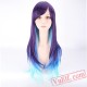 Purple & Blue Long Curly Lolita Wigs for Women