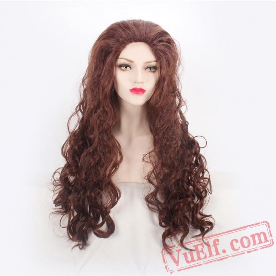 Brown Halloween Witch Wigs for Women