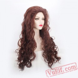 Brown Halloween Witch Wigs for Women