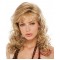Gold Long Curly Wigs for Women