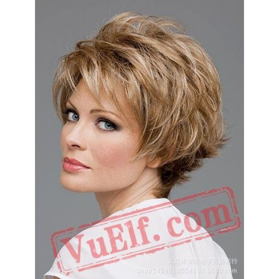 Short Curly Puffy Wigs for Women