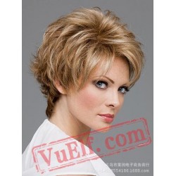 Short Curly Puffy Wigs for Women