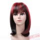 Black & Red Short Wigs for Women