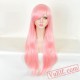 Pink Long Curly Cosplay Wigs for Women