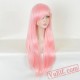 Pink Long Curly Cosplay Wigs for Women