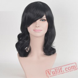 Black Short Curly Wigs for Women