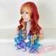 Colored Long Curly Cosplay Wigs for Women