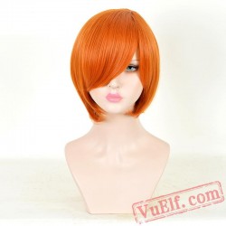 Orange Short Lolita Wigs for Women