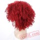 Short Red Afro Kinky Curly Wigs Women Hair Wigs