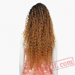 Lace Front Blonde Wig Long Wavy african american Wigs