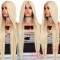 Blonde Silky Straight Hair Lace Front Wig Women