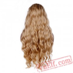 Blonde Lace Front Wavy Wigs Women