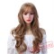 Long Wavy Blonde Wigs Bangs Women's Cosplay Hair Wigs