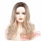 Wave Wigs Long Natural Blonde Wig Women Silver Grey Wavy Hair