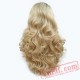 Blonde Two Tone Long Hair Lace Front Wigs Women Girls Wavy Wig