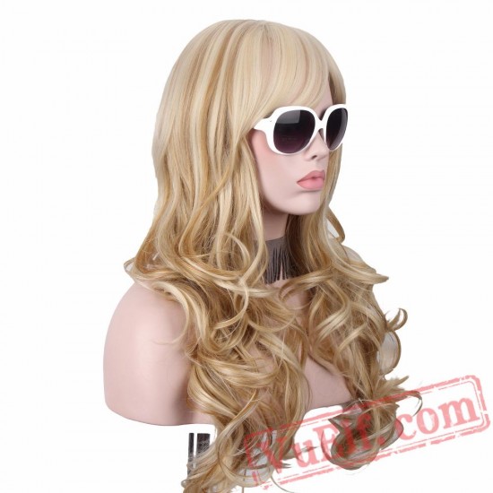 Long Blonde Wig Hair Wigs Women Long Curly Hairs Wigs