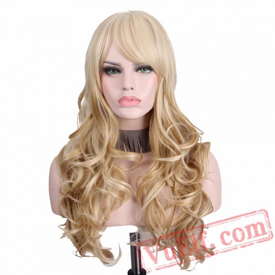 Long Blonde Wig Hair Wigs Women Long Curly Hairs Wigs