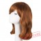 Yellow Blonde Wig Medium Wavy Hair Women