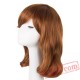 Yellow Blonde Wig Medium Wavy Hair Women