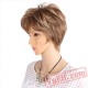 Fluffy Short Wigs white women Blonde wig Curly Short Hair Wig