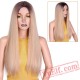 Long Straight Wig Brown & Blonde Women Wigs