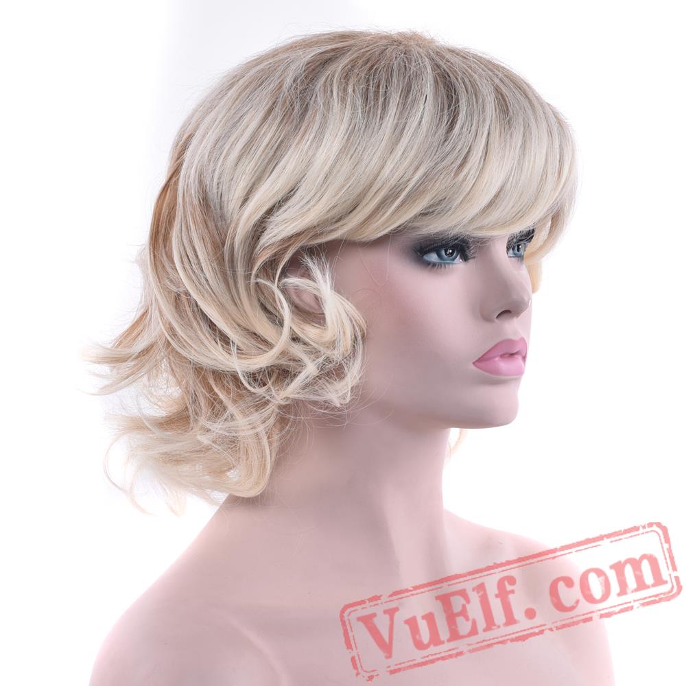 short blonde hair wig