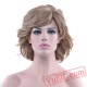 Curly Short Blonde Wigs Cosplay Wigs Hair Party Hair Wig Women