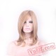 medium length blonde wig cosplay women wigs straight