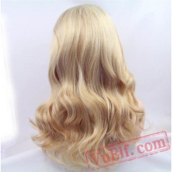 Mix Blonde Wigs Natural Wave Hair Lace Front Wig Black Women